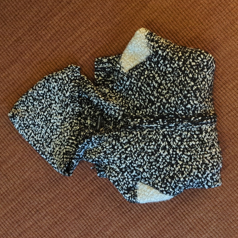 Foreign Exchange Chunky Knit Hoodie